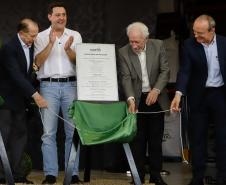 Campo Mourão, 16 de agosto de 2024 - O governador Carlos Massa Ratinho Junior participa da inauguração da indústria de rações e do lançamento da pedra fundamental da indústria de etanol e milho da Coamo em Campo Mourão. 