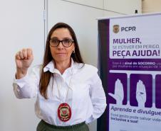 Delegada explica trabalho intenso e integrado do Paraná em defesa das mulheres - Chefe da Divisão de Polícia Especializada (DPE), delegada Luciana Novaes detalha como é o trabalho da Polícia Civil no combate à violência contra mulher e orienta as vítimas a como agir para prevenir e denunciar casos de agressões físicas e mentais