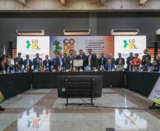 O governador Carlos Massa Ratinho Junior participou nesta quinta-feira (1º) da reunião do Conselho de Desenvolvimento e Integração Sul (Codesul), em Campo Grande (MS).