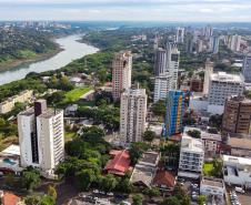Repasses constitucionais do Estado crescem 27,3% em julho Na foto, Drone da cidade de Cascavel, localizada na região oeste do Paraná.