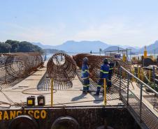 Obras da Ponte de Guaratuba avançam e chegam a 14,24% de execução