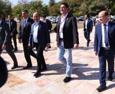 O governador Carlos Massa Ratinho Junior participou nesta quinta-feira (1º) da reunião do Conselho de Desenvolvimento e Integração Sul (Codesul), em Campo Grande (MS).