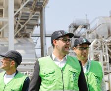 Ponta Grossa, 12 de setembro de 2024 - O governador Carlos Massa Ratinho Junior visita a fábrica da Heineken.