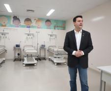 O governador Carlos Massa Ratinho Junior inaugurou nesta segunda-feira (16) o Hospital da Criança Irmã Maria Calista, de Maringá, no Noroeste do Estado.