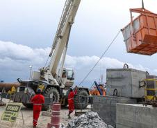 17,7% concluída, obra da Ponte de Guaratuba pode ser acompanhada em tempo real