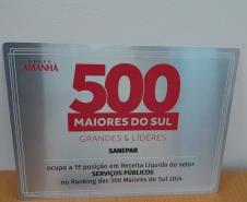 Sanepar é campeã no Setor de Serviços Públicos no Paraná no ranking da Revista Amanhã