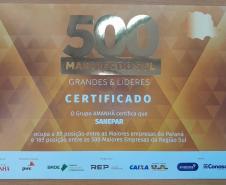 Sanepar é campeã no Setor de Serviços Públicos no Paraná no ranking da Revista Amanhã