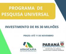  Governo lança chamada pública de R$ 30 milhões para produção científica e tecnológica