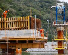 Dentro do cronograma, obras da Ponte de Guaratuba chegam a 22,6% de execução