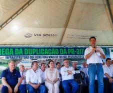 Governador inaugura a duplicação da PR-317 e PR-840 em Campo Mourão