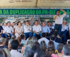 Governador inaugura a duplicação da PR-317 e PR-840 em Campo Mourão