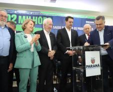 O governador Carlos Massa Ratinho Junior liberou nesta terça-feira (10) um pacote de R$ 502 milhões em investimentos para fortalecer a estratégia de regionalização dos serviços de saúde no Paraná.