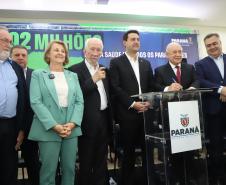 O governador Carlos Massa Ratinho Junior liberou nesta terça-feira (10) um pacote de R$ 502 milhões em investimentos para fortalecer a estratégia de regionalização dos serviços de saúde no Paraná.