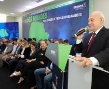 O governador Carlos Massa Ratinho Junior liberou nesta terça-feira (10) um pacote de R$ 502 milhões em investimentos para fortalecer a estratégia de regionalização dos serviços de saúde no Paraná.