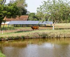 Itaipulândia, 16 de maio de 2024 - Usina de BioGás - produção de energia gerada a partir, neste caso, dos dejetos de suínos -, em Itaipulândia, região oeste do Paraná.