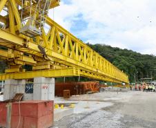 Com avanços na estrutura, Ponte de Guaratuba alcança 35,3% de execução