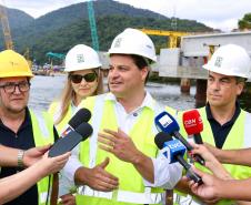Com avanços na estrutura, Ponte de Guaratuba alcança 35,3% de execução