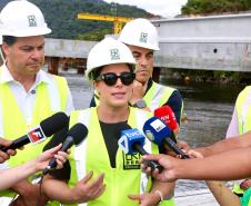 Com avanços na estrutura, Ponte de Guaratuba alcança 35,3% de execução