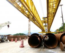 Com avanços na estrutura, Ponte de Guaratuba alcança 35,3% de execução