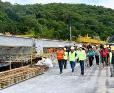 Com avanços na estrutura, Ponte de Guaratuba alcança 35,3% de execução
