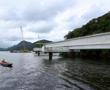 Com avanços na estrutura, Ponte de Guaratuba alcança 35,3% de execução