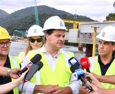 Com avanços na estrutura, Ponte de Guaratuba alcança 35,3% de execução