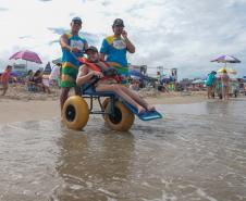 Com 1.068 atendimentos, cadeiras anfíbias batem recorde de utilização no Verão Maior