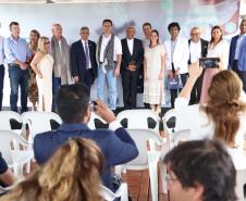 O governador Carlos Massa Ratinho Junior participou nesta sexta-feira (21), em Campina Grande do Sul, na Região Metropolitana de Curitiba, do lançamento da pedra fundamental da primeira fábrica de nanofertilizantes do Brasil.