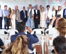 O governador Carlos Massa Ratinho Junior participou nesta sexta-feira (21), em Campina Grande do Sul, na Região Metropolitana de Curitiba, do lançamento da pedra fundamental da primeira fábrica de nanofertilizantes do Brasil.