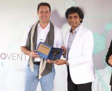 O governador Carlos Massa Ratinho Junior participou nesta sexta-feira (21), em Campina Grande do Sul, na Região Metropolitana de Curitiba, do lançamento da pedra fundamental da primeira fábrica de nanofertilizantes do Brasil.