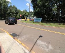Asfalto Novo na cidade de Salgado Filho. Foto: Geraldo Bubniak/AEN
