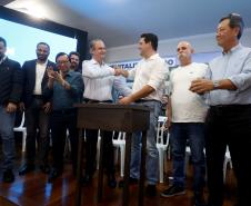 Ratinho Junior anuncia Leonaldo Paranhos, Rafael Greca e Ulisses Maia como secretários Foto: Gilson Abreu/Arquivo AEN