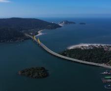 2 mil toneladas de aço, sapo raro e muito gelo na obra: as curiosidades da Ponte de Guaratuba