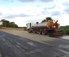 Duplicação da PRC-466 em Guarapuava avança com nova ponte e pista de concreto Foto: DER