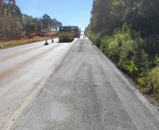 Duplicação da PRC-466 em Guarapuava avança com nova ponte e pista de concreto Foto: DER