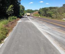 Duplicação da PRC-466 em Guarapuava avança com nova ponte e pista de concreto Foto: DER