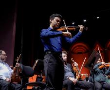 Famílias, movimentos, disposição no palco: confira como funciona uma orquestra sinfônica Foto: Arnaldo Neto/AEN