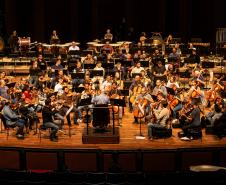 Famílias, movimentos, disposição no palco: confira como funciona uma orquestra sinfônica Foto: Roberto Dziura Jr/AEN