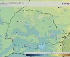 Geada dá as caras, mas frio deve diminuir nos próximos dias no Paraná