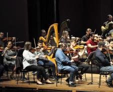 Famílias, movimentos, disposição no palco: confira como funciona uma orquestra sinfônica Foto: Anderson Tozato/SEEC