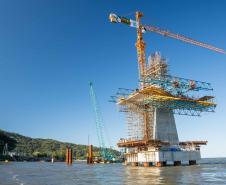 Ponte de Guaratuba chega a 60% de execução com avanço nas obras dos acessos