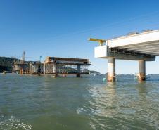 Ponte de Guaratuba chega a 60% de execução com avanço nas obras dos acessos