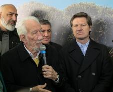 Curitiba, 24 de junho de 2025 - O governador em exercício Darci Piana plantou, no Dia Nacional da Araucária, nos jardins do Palácio Iguaçu, uma muda clonada de uma Araucaria angustifolia com cerca de 700 anos. Foto: Roberto Dziura Jr/AEN
