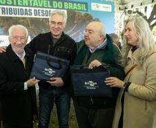 Curitiba, 24 de junho de 2025 - O governador em exercício Darci Piana plantou, no Dia Nacional da Araucária, nos jardins do Palácio Iguaçu, uma muda clonada de uma Araucaria angustifolia com cerca de 700 anos. Foto: Roberto Dziura Jr/AEN
