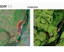 Plataforma do Simepar ajuda no combate a incêndios ao detectar focos de calor