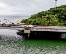 Obras da Ponte de Guaratuba chegam a 65% com destaque para avanço do trecho estaiado