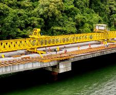 Obras da Ponte de Guaratuba chegam a 65% com destaque para avanço do trecho estaiado