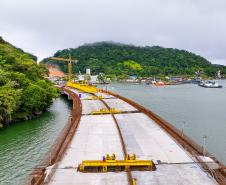 Obras da Ponte de Guaratuba chegam a 65% com destaque para avanço do trecho estaiado