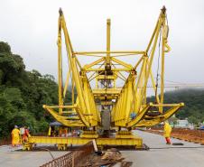 Obras da Ponte de Guaratuba chegam a 65% com destaque para avanço do trecho estaiado