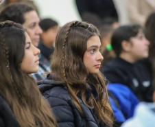 O governador em exercício Darci Piana participa nesta terça-feira (1), da entrega de 25.040 tablets para escolas da rede estadual